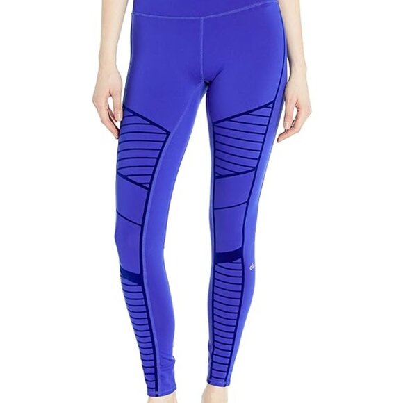 ALO YOGA Motto Leggings- Blue Size S - Picture 5 of 5
